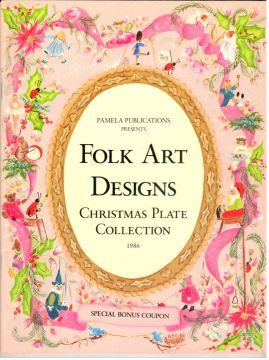 Folk Art Designs Christmas Plate Collection - Multi Artist - OOP